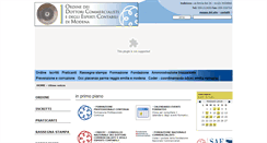 Desktop Screenshot of commercialisti.mo.it